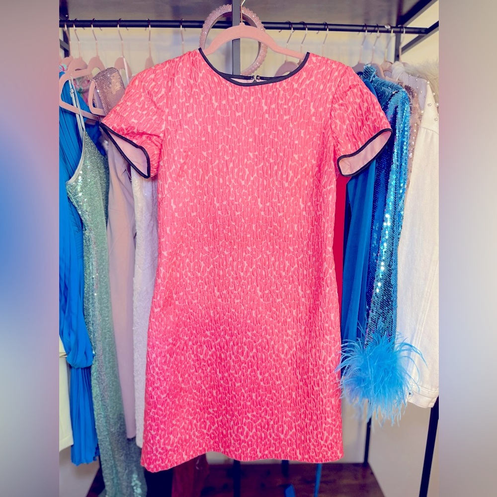 Hot pink cheetah dress